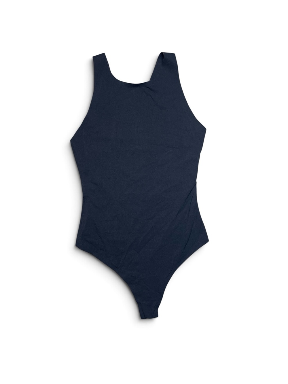 Aerie SMOOTHEZ Sleeveless Bodysuit Women’s Small Black High Neck